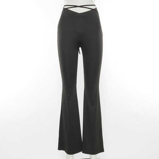 Flared V Waist Pants