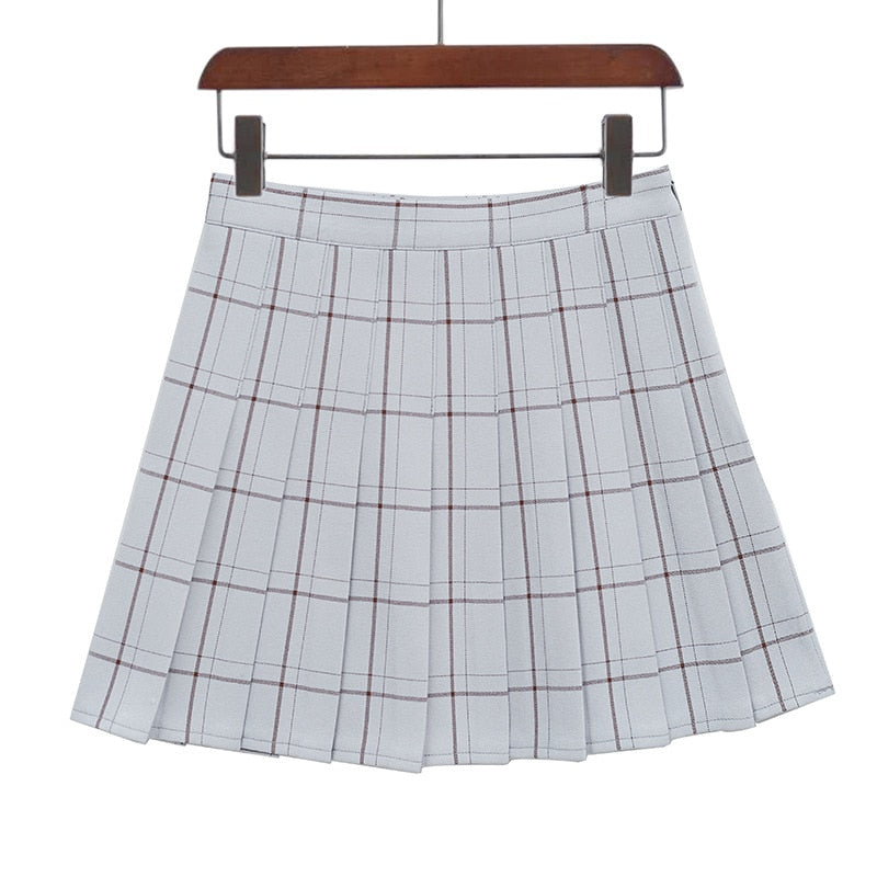 Variety of Grid Pleated Skirts