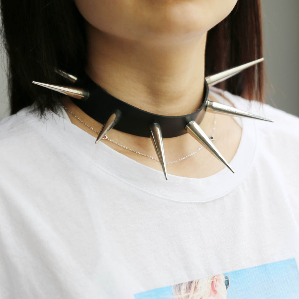 Long Spiked Choker