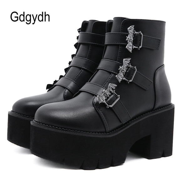 Bat Buckle Boots – Gothikah